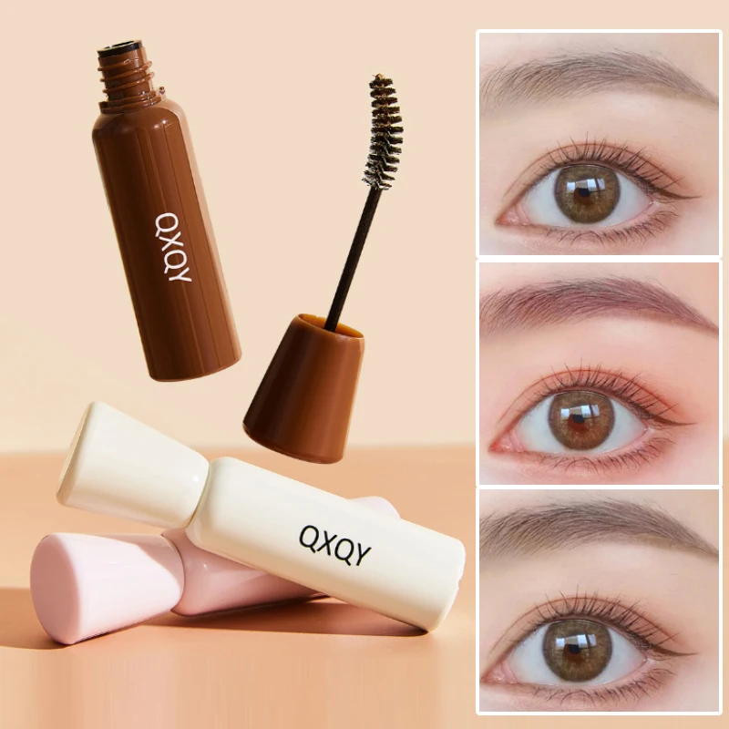 QXQY color waterproof eyebrow cream, shallow eyebrow Korean makeup, three-dimensional wild eyebrow, not easy to stain