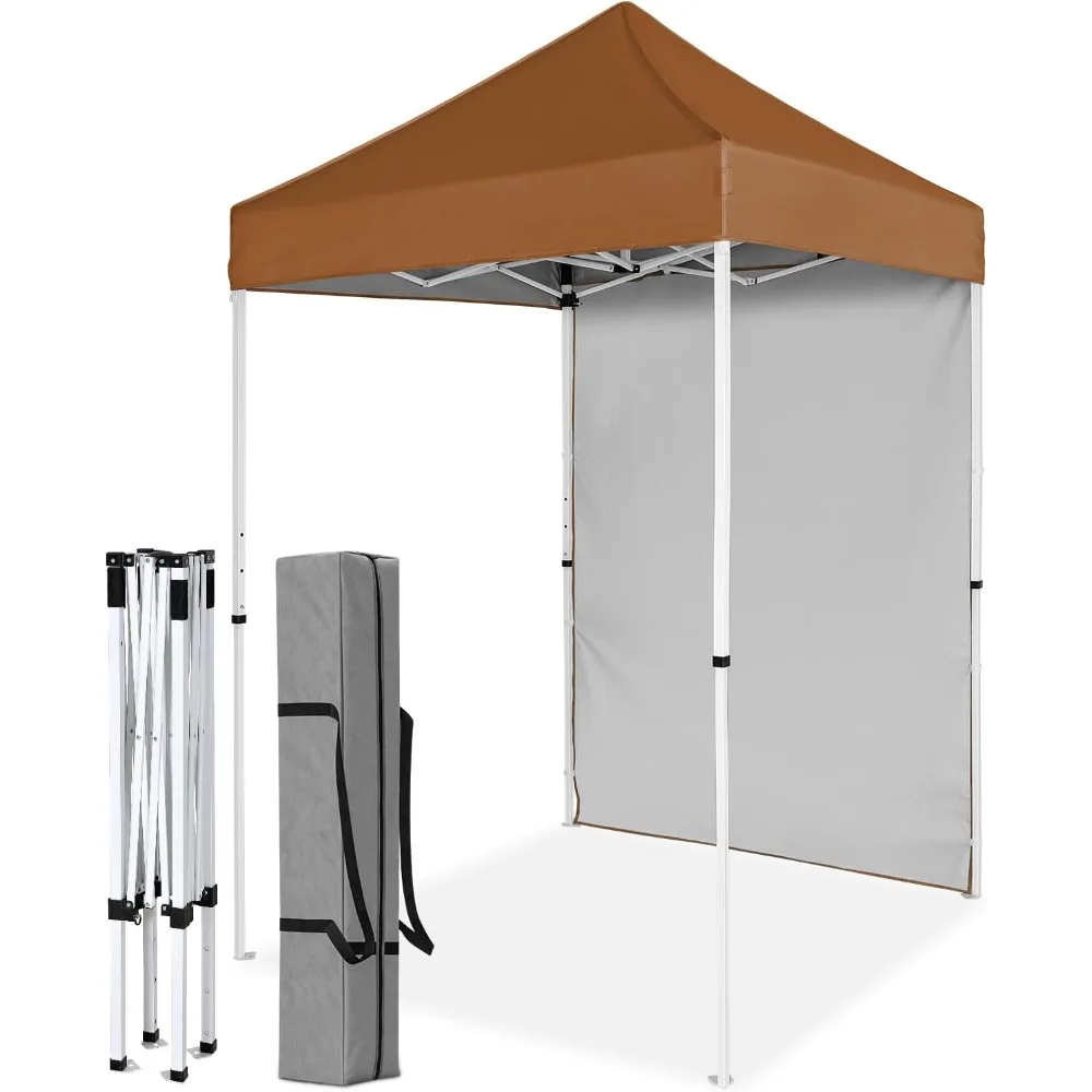 5x5 portable canopy tent with one removable sunwall, pop up canopy with carry bag
