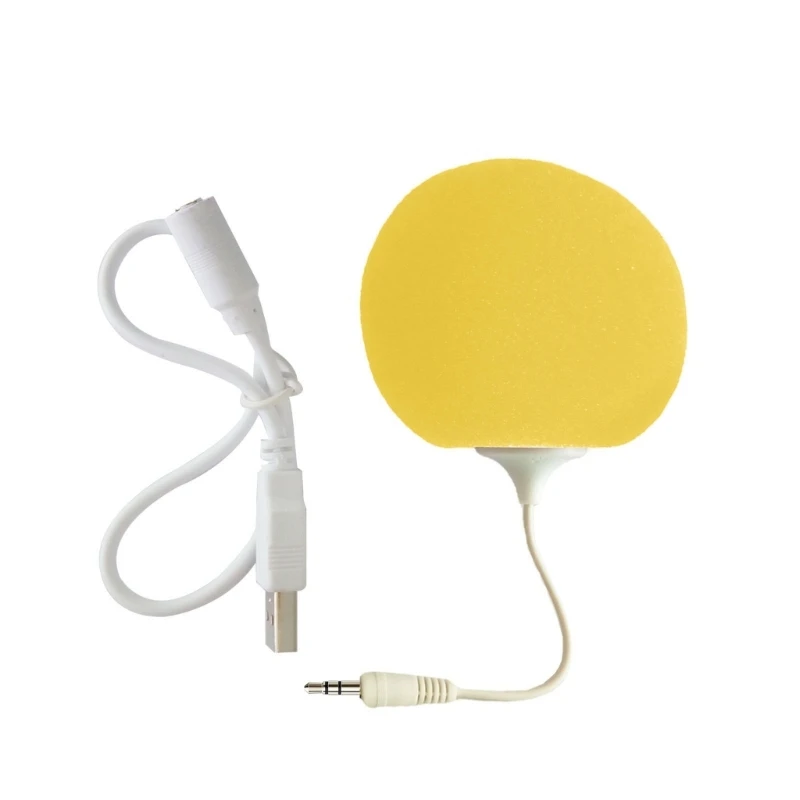 M6CA Cute Sponge Ball Speaker with 3.5mm Jack  Speaker Wired- Speaker Portable Speaker Present for Friends- Besties