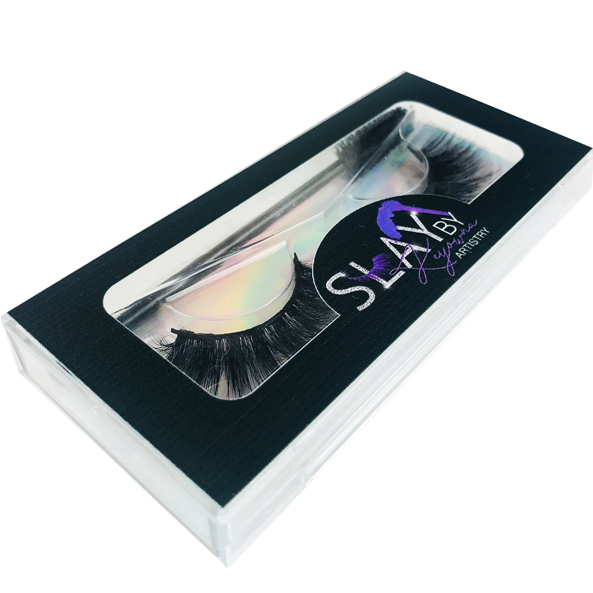 Wholesale Custom Lash Boxes With Logo Faux Mink Eyelashes Box Package Print Your Own Logo Empty Lashes Box With Tray