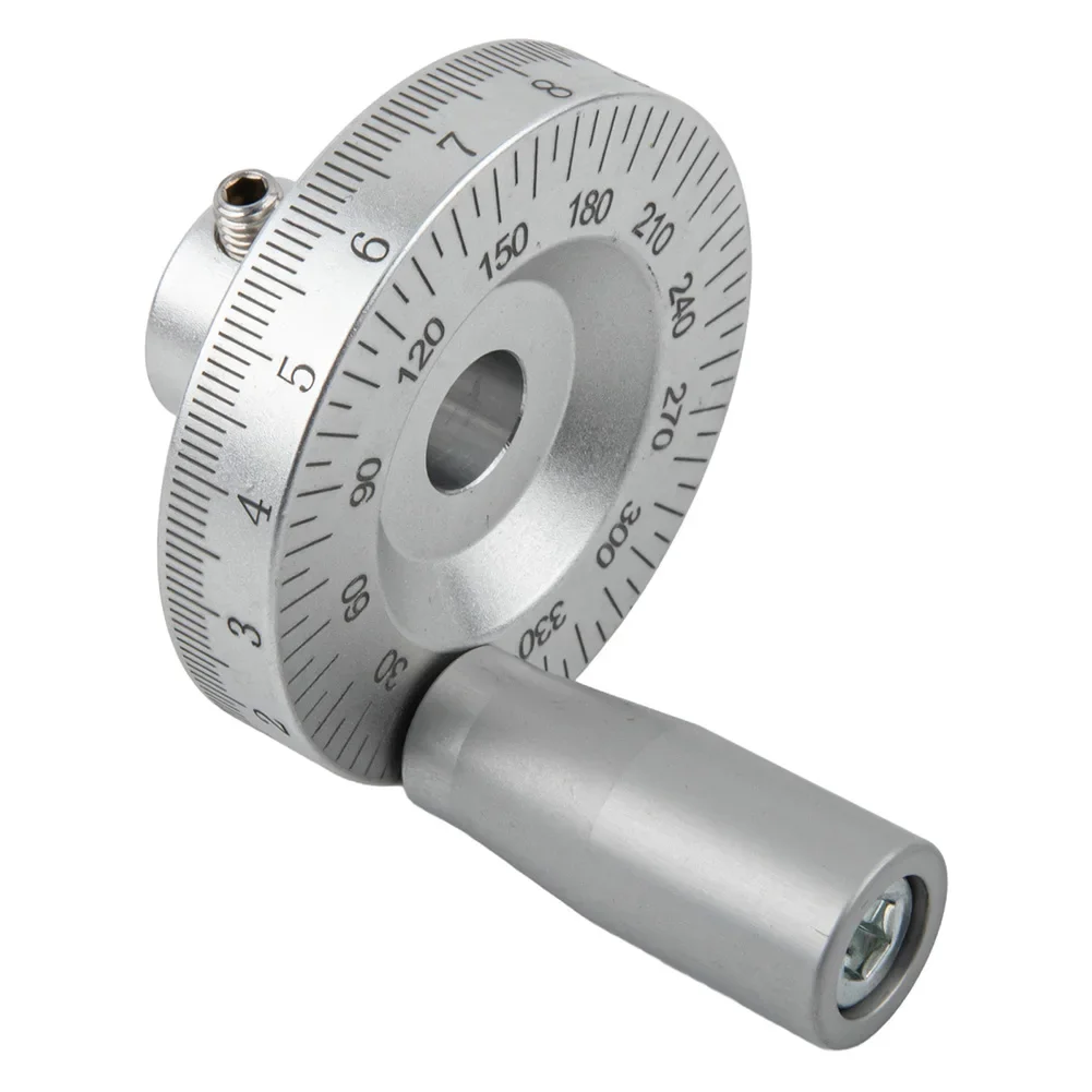 1pc Aluminum Alloy Lathe Hand Wheel Slide Handwheel Scale Hand Wheel 63.7mm For Metalworking Equipment