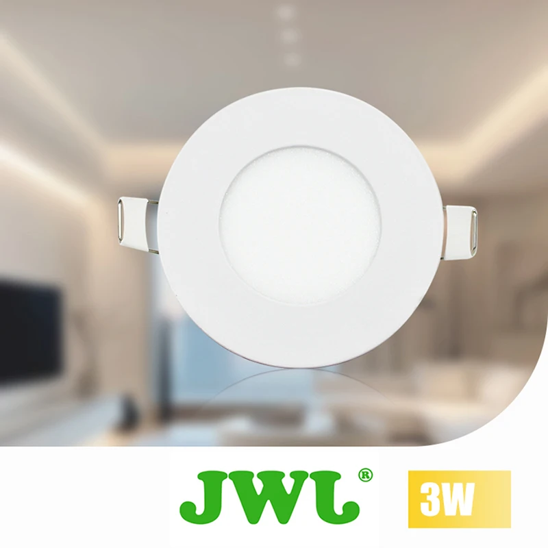 JWJ LED 3W ultra-thin embedded downlight ceiling light High glare free aluminum alloy domestic commercial hotel light