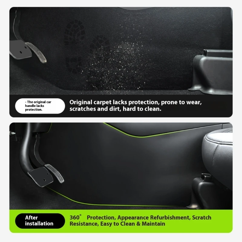 2025 حصيرة حماية جديدة غير قابلة للانزلاق من TPE لراحة مركز السيارة، خطة تنظيف سريعة، مقاس مناسب للتقليد #4