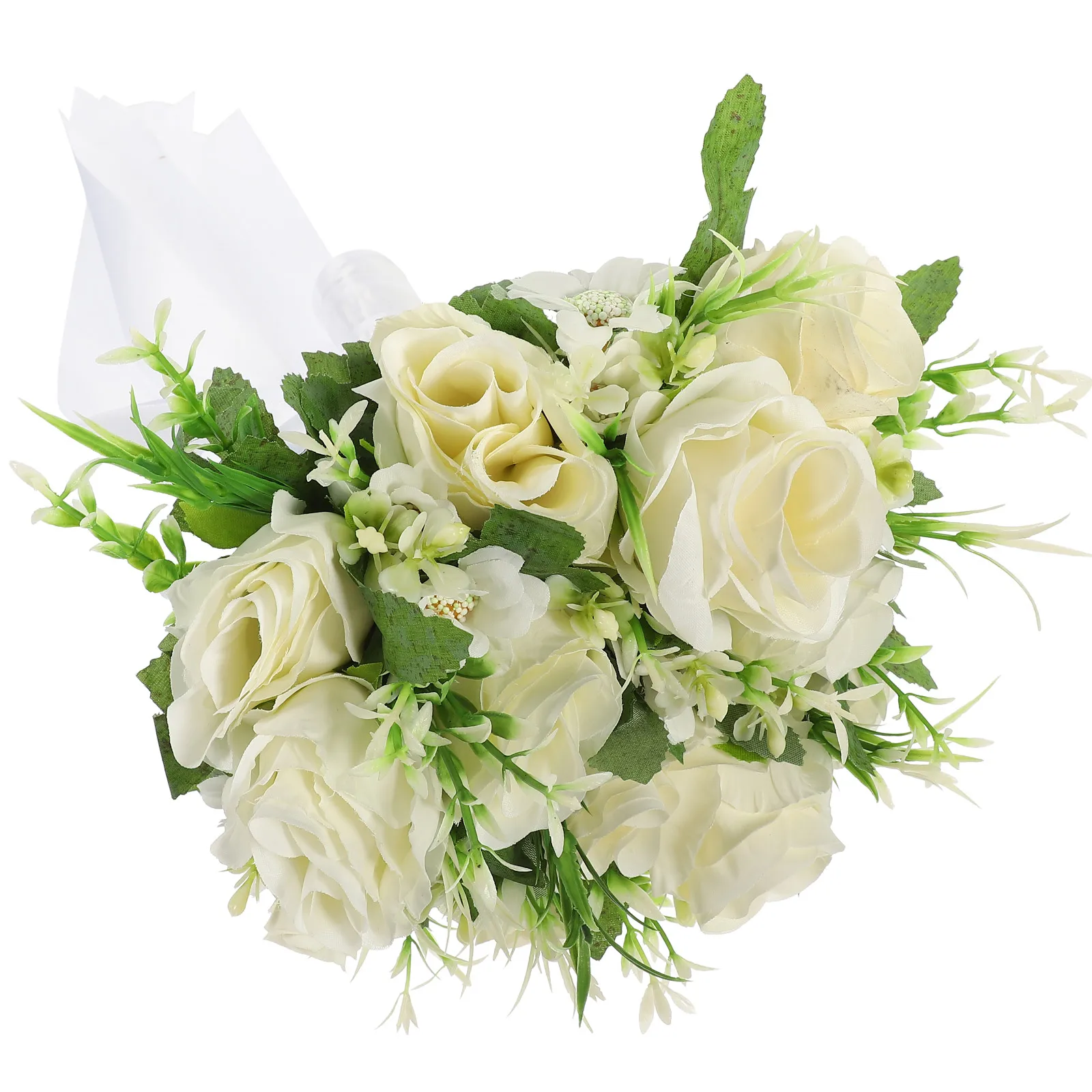

Artificial Rose Bridal Bouquet Elegant Wedding Flowers Silk Bridesmaid H held Fake Flower Arrangement Bride Decor