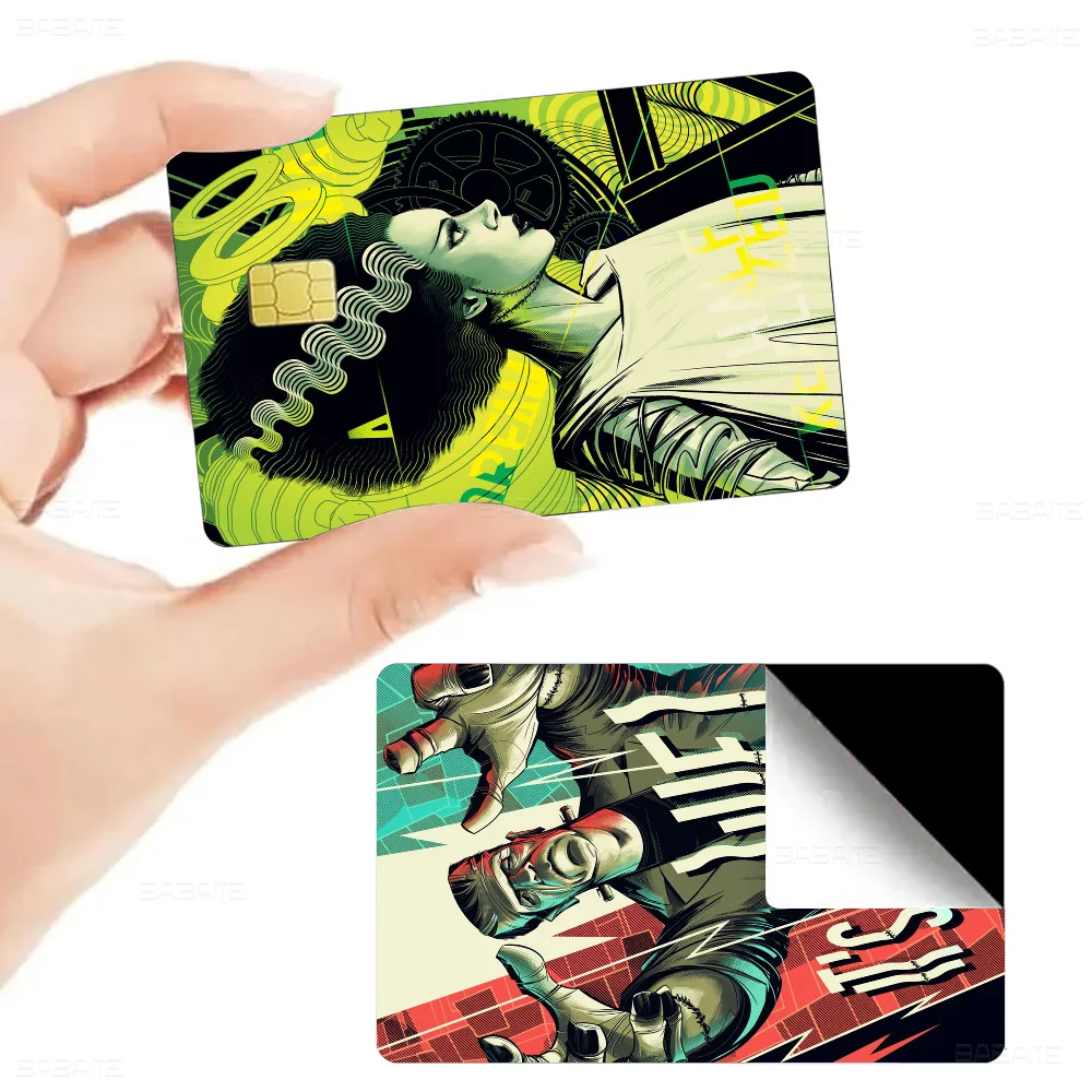 Frankenstein Movie Art Anmie Sticker Film Skin Cover For Credit Card Debit Bank Card Front