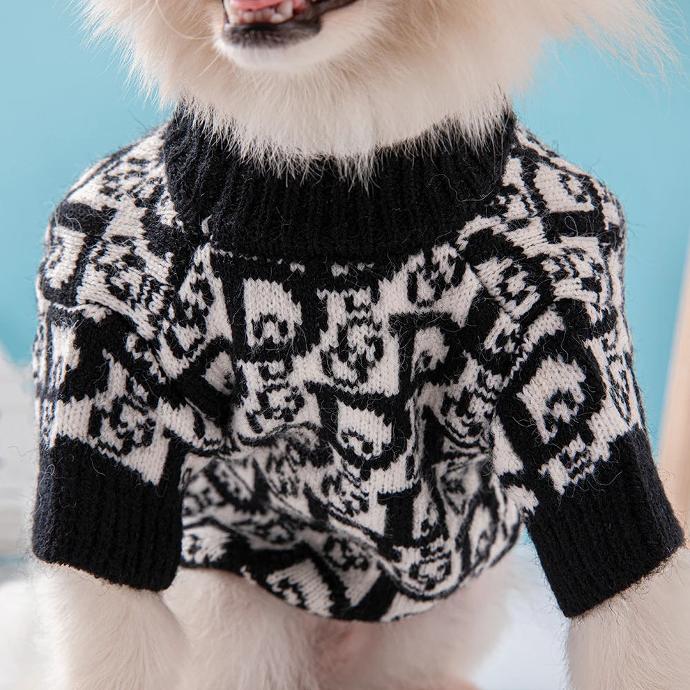 Ropa de diseño para perros pequeños, suéteres de lujo para mascotas, Pomerania, Chihuahuas, suministros para mascotas