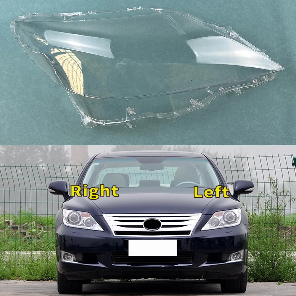 

For Lexus LS LS600hL LS460L 2010 - 2012 Car Accessories Headlamp Cove Headlight Shell Transparent Lampshade Lens Plexiglass