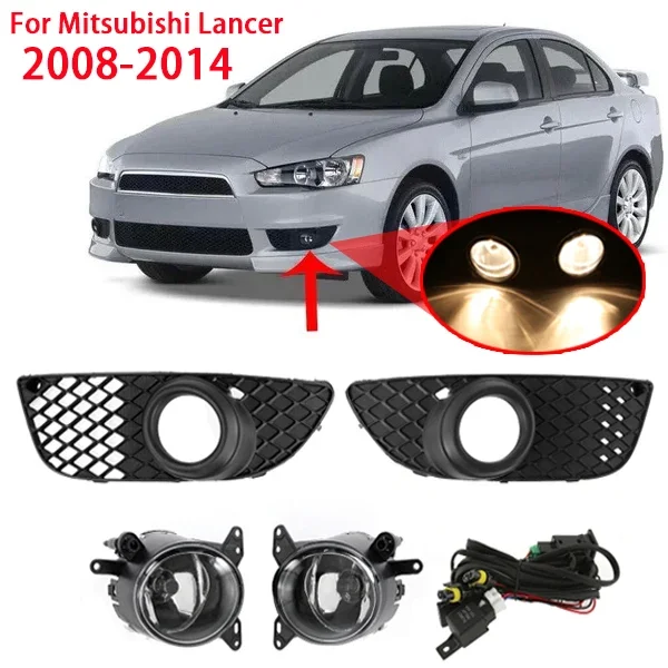 

1 Set Car Front Bumper Fog Lights Led Daytime Running Light for Mitsubishi Lancer 2008-2014