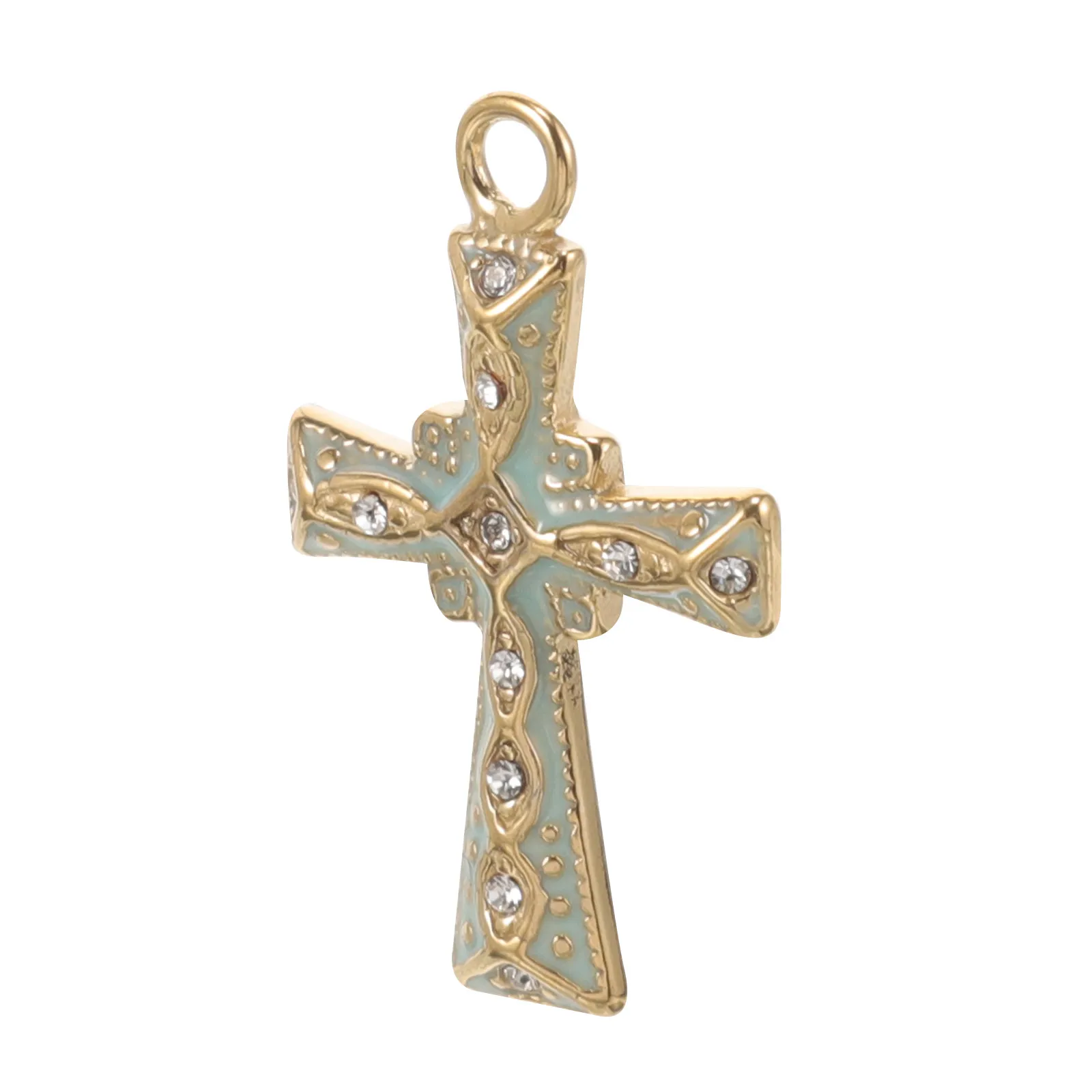 

Alloy Cross Pendant Stainless Steel Cross Charm for DIY Jewelry Making Necklace Bracelet Keychain Crafts Charm