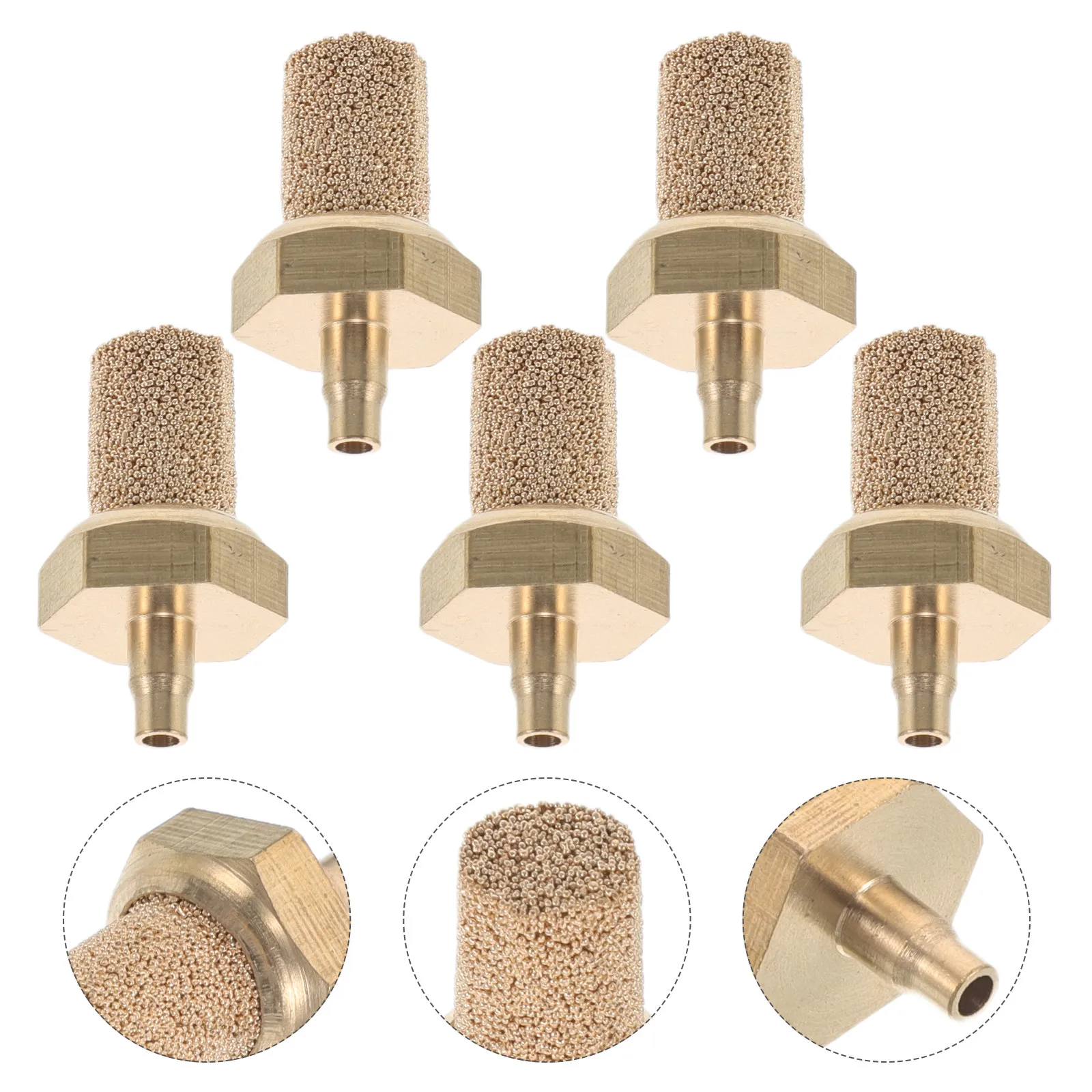 

5Pcs Copper Stage Snow Filter Nozzle Bubble Stone Air Diffuser Universal Fog Machine Compressor Nozzle