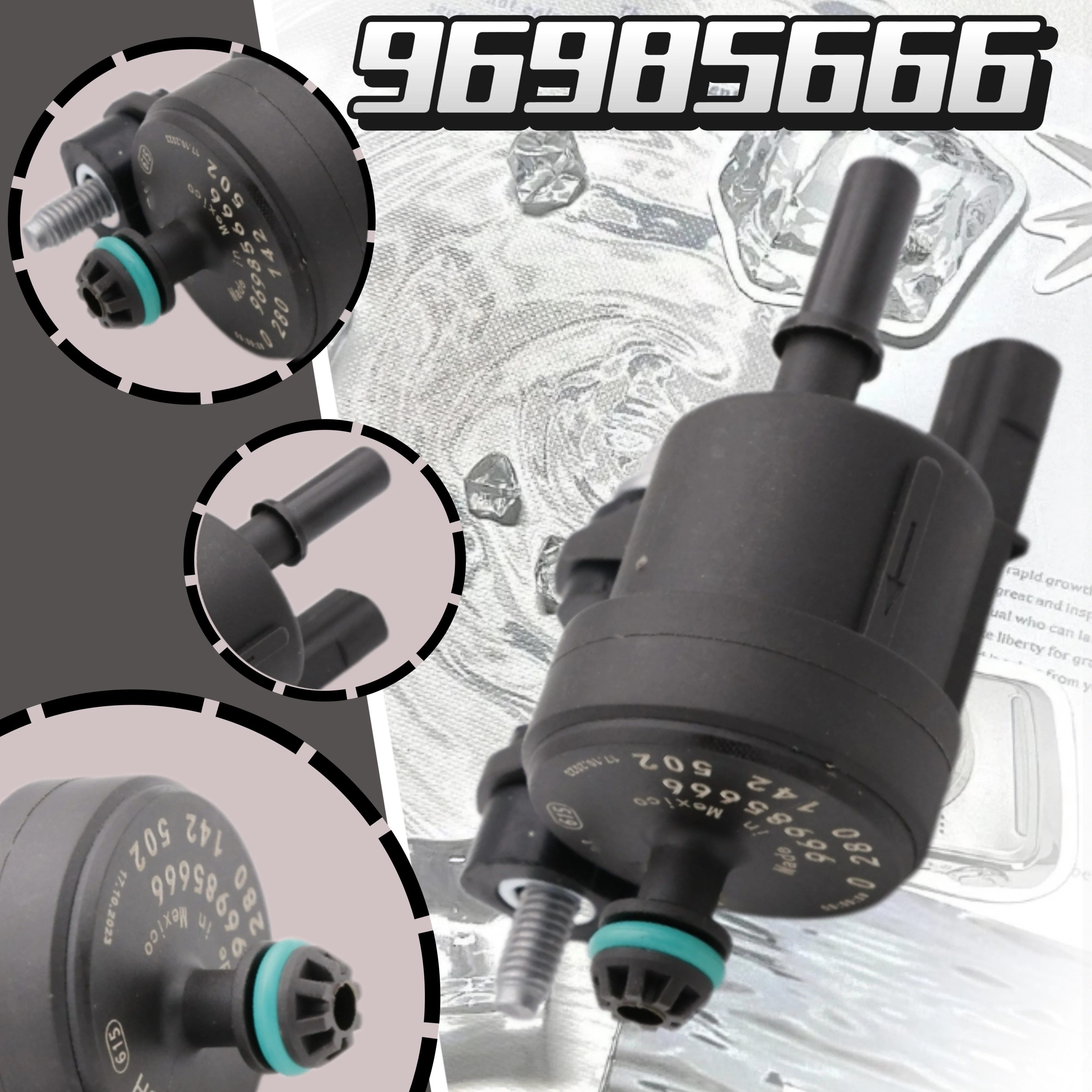 محرك علبة بخار تطهير صمام التحكم الملف اللولبي ل 2013-2015 شيفروليه سبارك 96985666 0280142502 #5