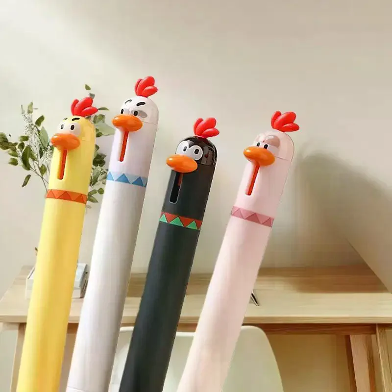 لطيف الحيوانات الأليفة الفرخ الإبداعية مضحك الإجهاد الإغاثة الصحافة قلم محايد INS عالية الجمال طالب القلم الأسود #3