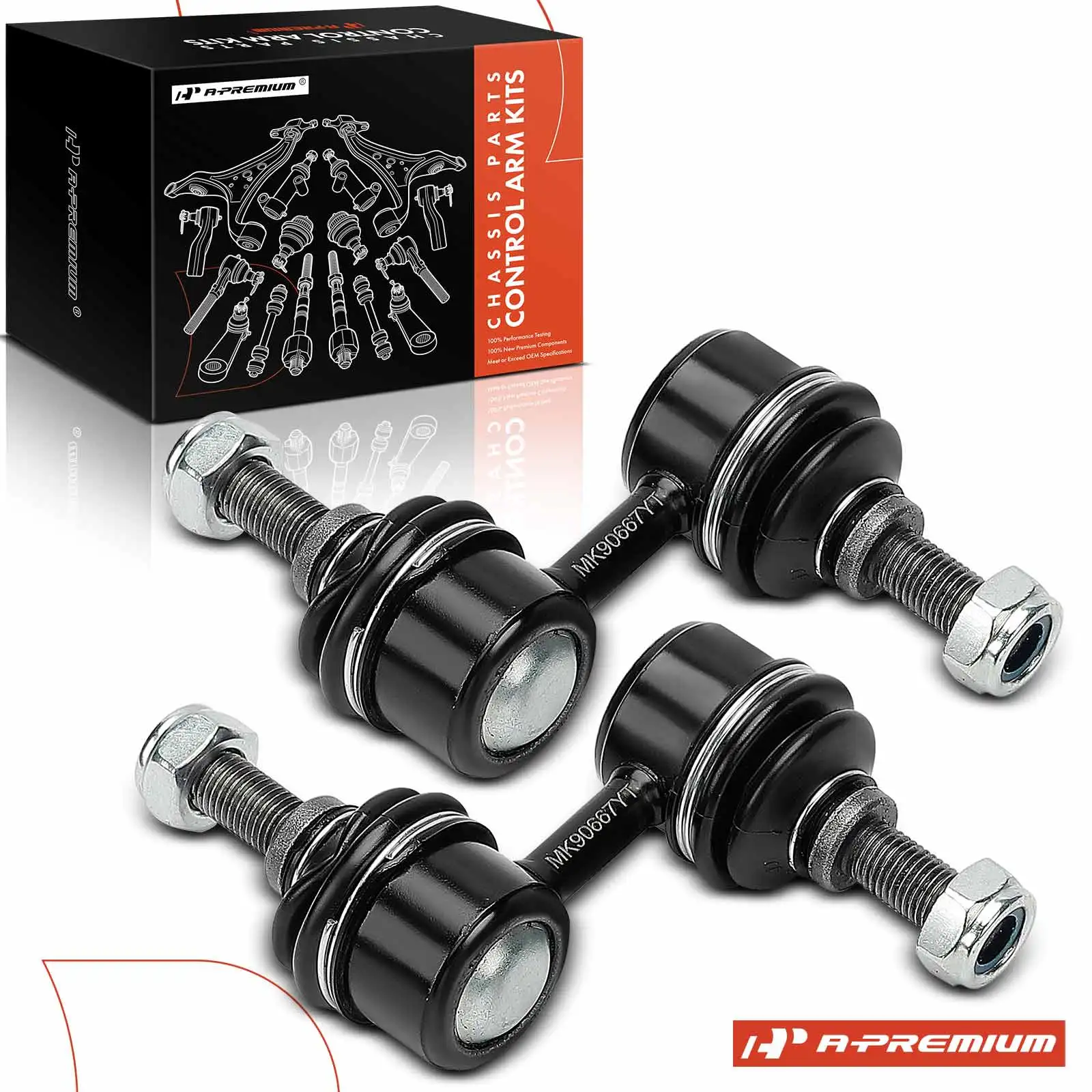 A-Premium 2x Front Sway Bar Link Kit for Honda CR-V 1997-2001 Civic 1999-2000 Mazda MX-3 1992-1995