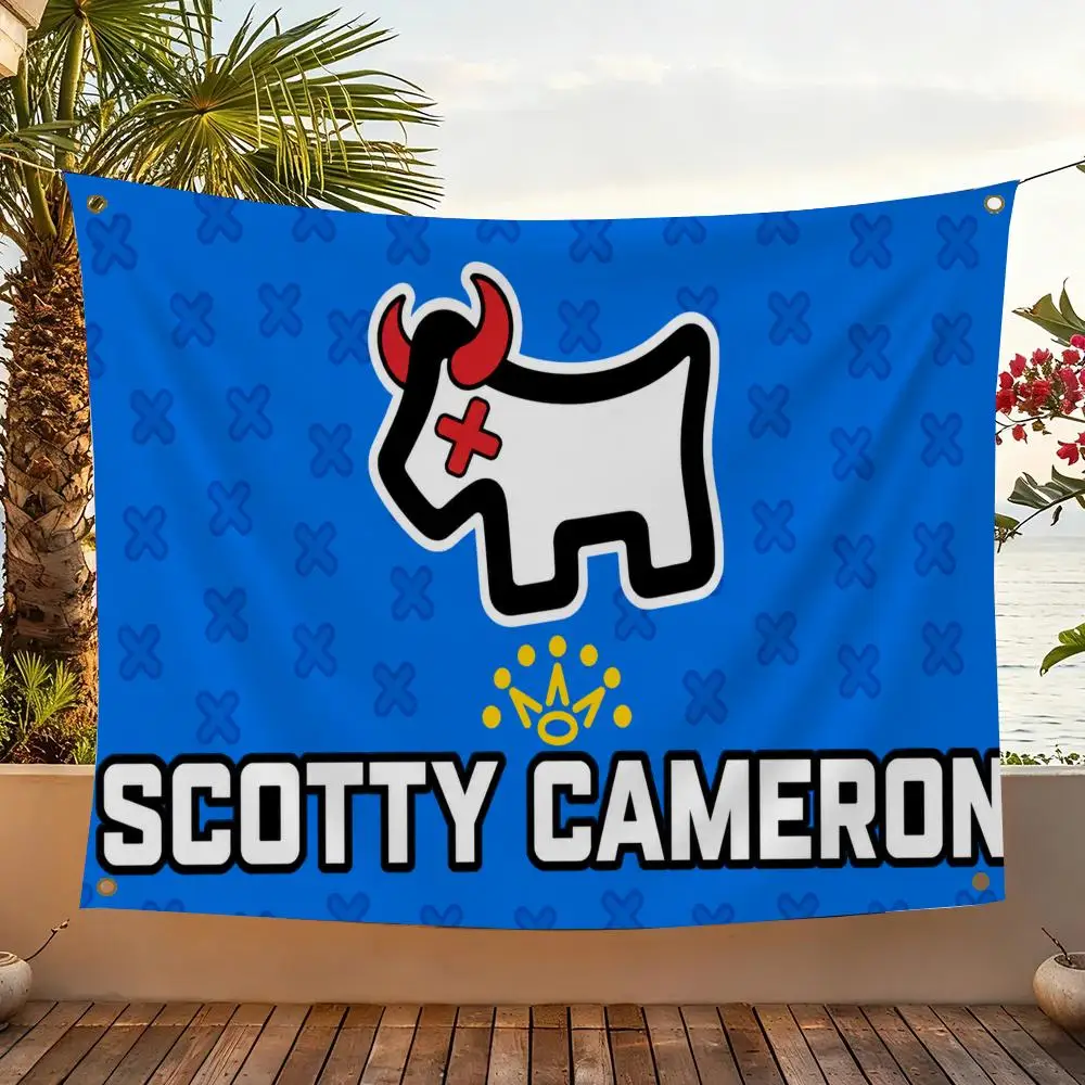 Marke S-Scotty Cameron Flags Home Yard & Garden Decor Banner – Wandhängende Flagge für den Innen- und Außenbereich – Detail 3