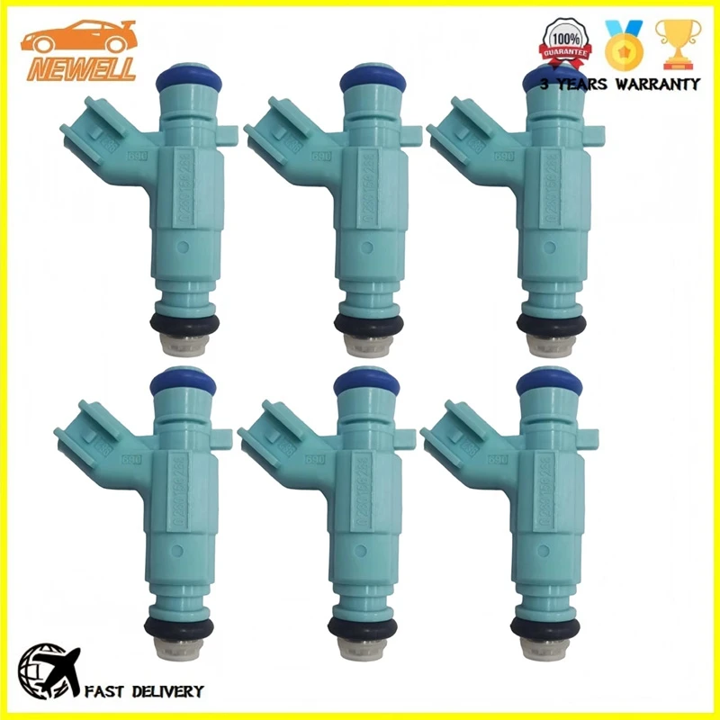 6pcs 0280156288 92068167 12609417 High Quality Fuel injector For 2007 Cadillac CTS 2.8L V6 Engine Fuel Nozzle