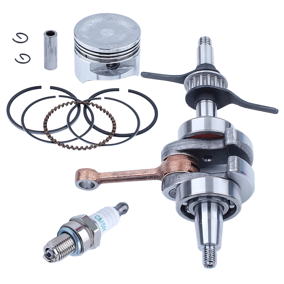 

Crankshaft with Piston Oil Seal Kit for Honda GX25 GX25NT HHT25S Trimmer Brushcutter 35mm Piston Kit