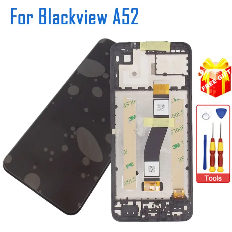 New Original Blackview A52 LCD Display &Touch Screen Digitizer With Frame Module Accessoies For Blackview A52 Smart Phone