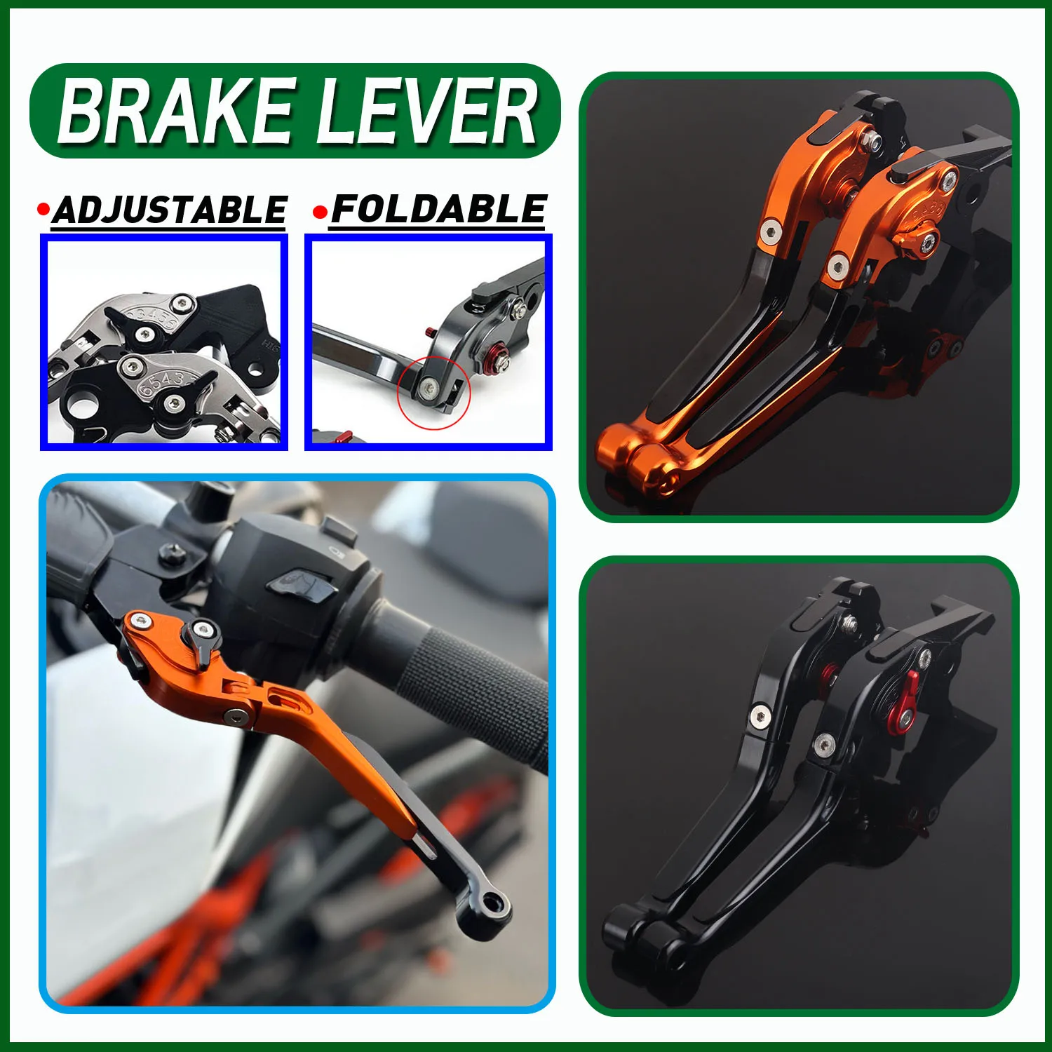 For KTM DUKE 390/250/200/125 Duke390 2010-2024 Motorcycle Brake Lever Clutch Lever Set Folding Handle Guard  Levers DUKE250