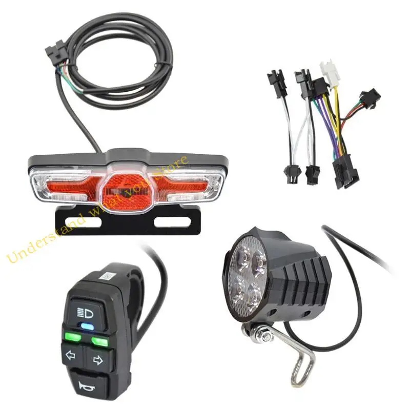 

J60A Safety Safety Lights и рог с легкими выключателями для скутеров ebikes