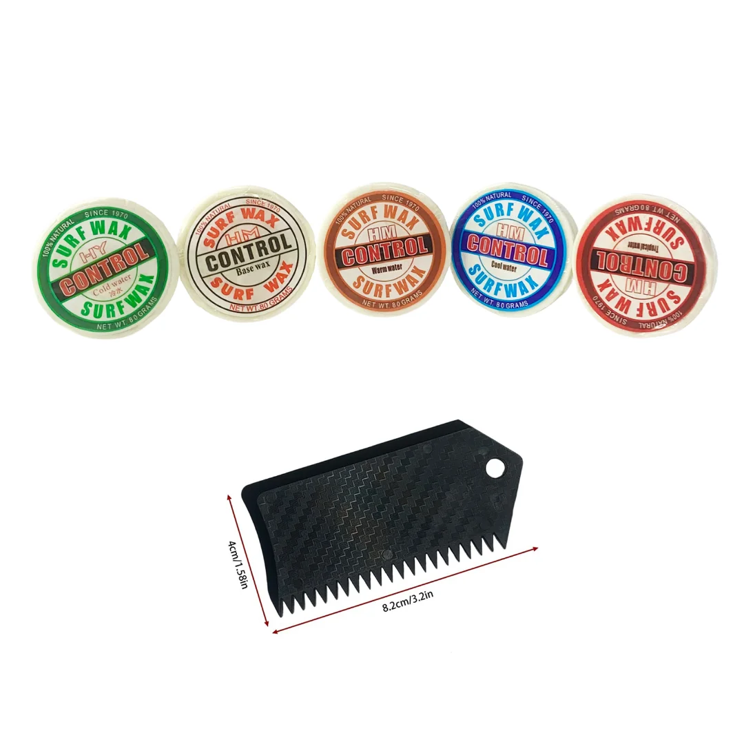 Surf Skateboard Wax SUP Surfing Wax base/cool/cold/tropical/warm water Surfboard Wax with Comb