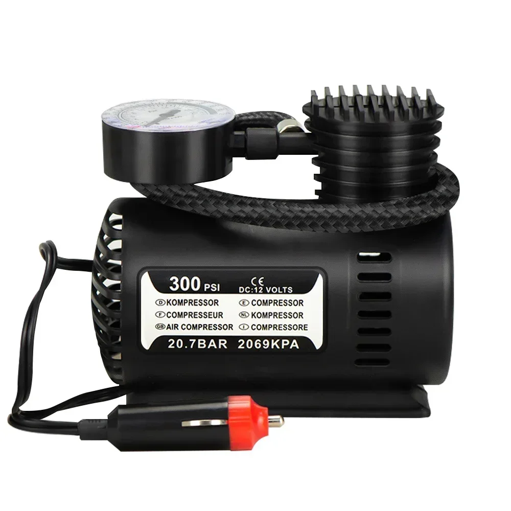 Portable Car Air Compressor 12V Electric Car Air Pump Tire Inflator Pumb Auto Tyre Pumb for Car Motorcycle Bicycle