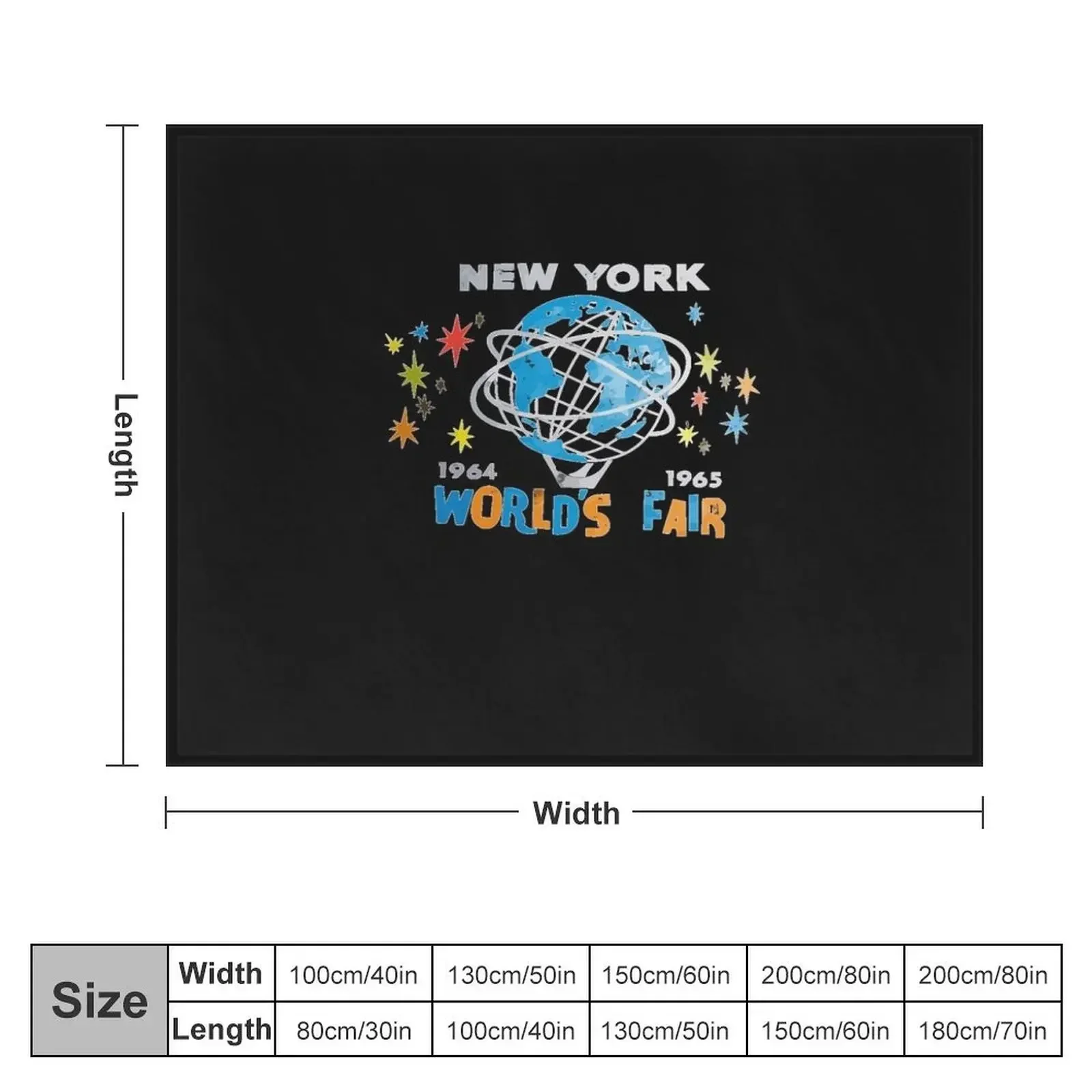 New-York-World's-Fair-1964-1965-T-shirt Throw Blanket Multi-Purpose Beach cosplay anime Baby Blankets