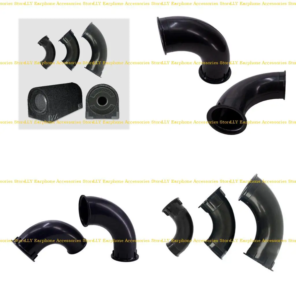 

462E Speaker Curved Guide Tube Subwoofer Loudspeaker Inverted Tube Port Black