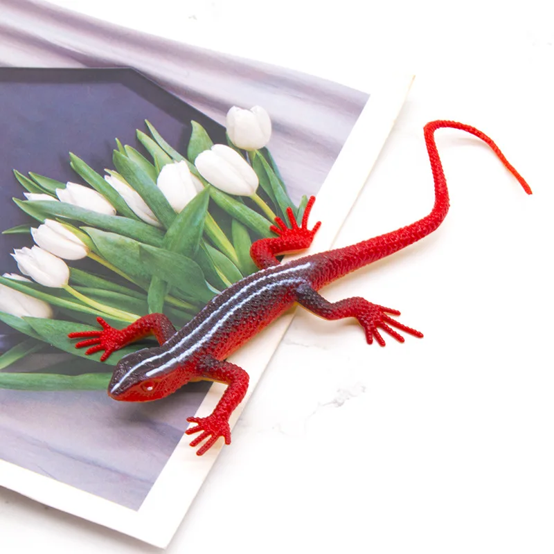12 pçs brinquedos de lagarto simulado colorido rastejando cobra quádrupla pedra dragão gecko modelo cognitivo brinquedo
