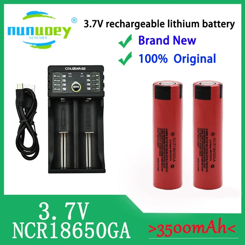 2025100%Original NCR 18650GA 30A discharge 3.7V 3500mAh 18650 rechargeable battery toy flashlight lithium battery