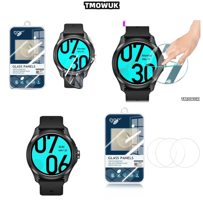 

For TIC Watch Pro 5 Pro5 Enduro - Heavy-Duty 9H Tempered Glass Film With HD Clarity & Precision Fit