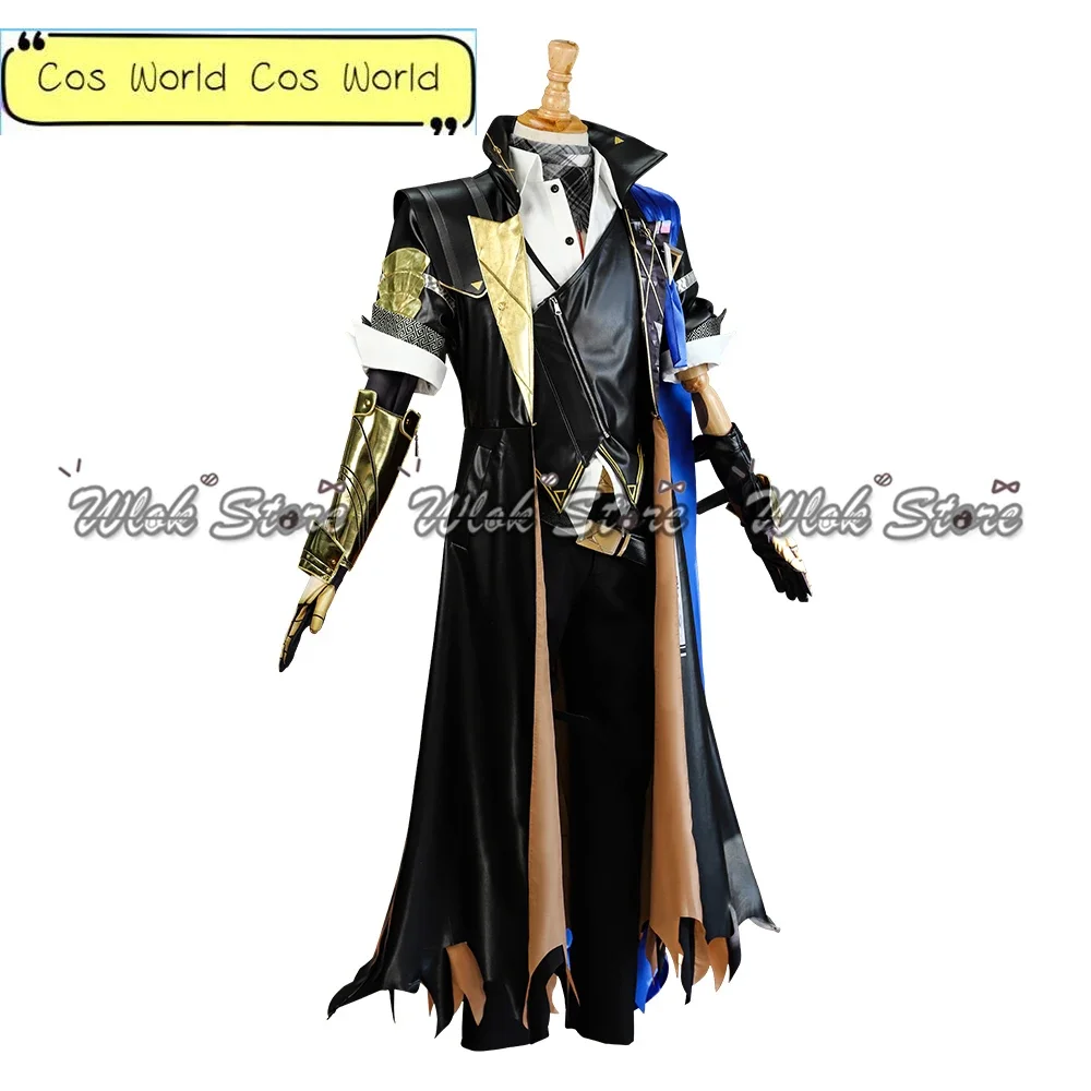 Game Arknights Mlynar Cosplay Costume Wig Shoes Mlynar New Skin Jacket Coat Pants Ears Tail Men Halloween Party Roleplay Uniform