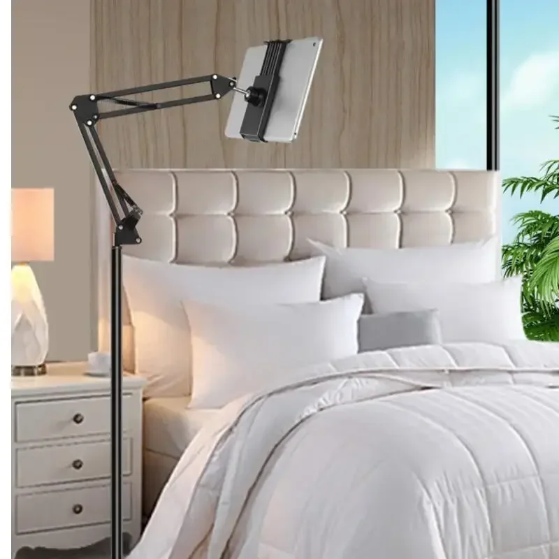 Hose Support Live Overhead Photography Cantilever Lazy Flat Frame Floor-to-floor Bedside Mobile Phone Stand for Ipad