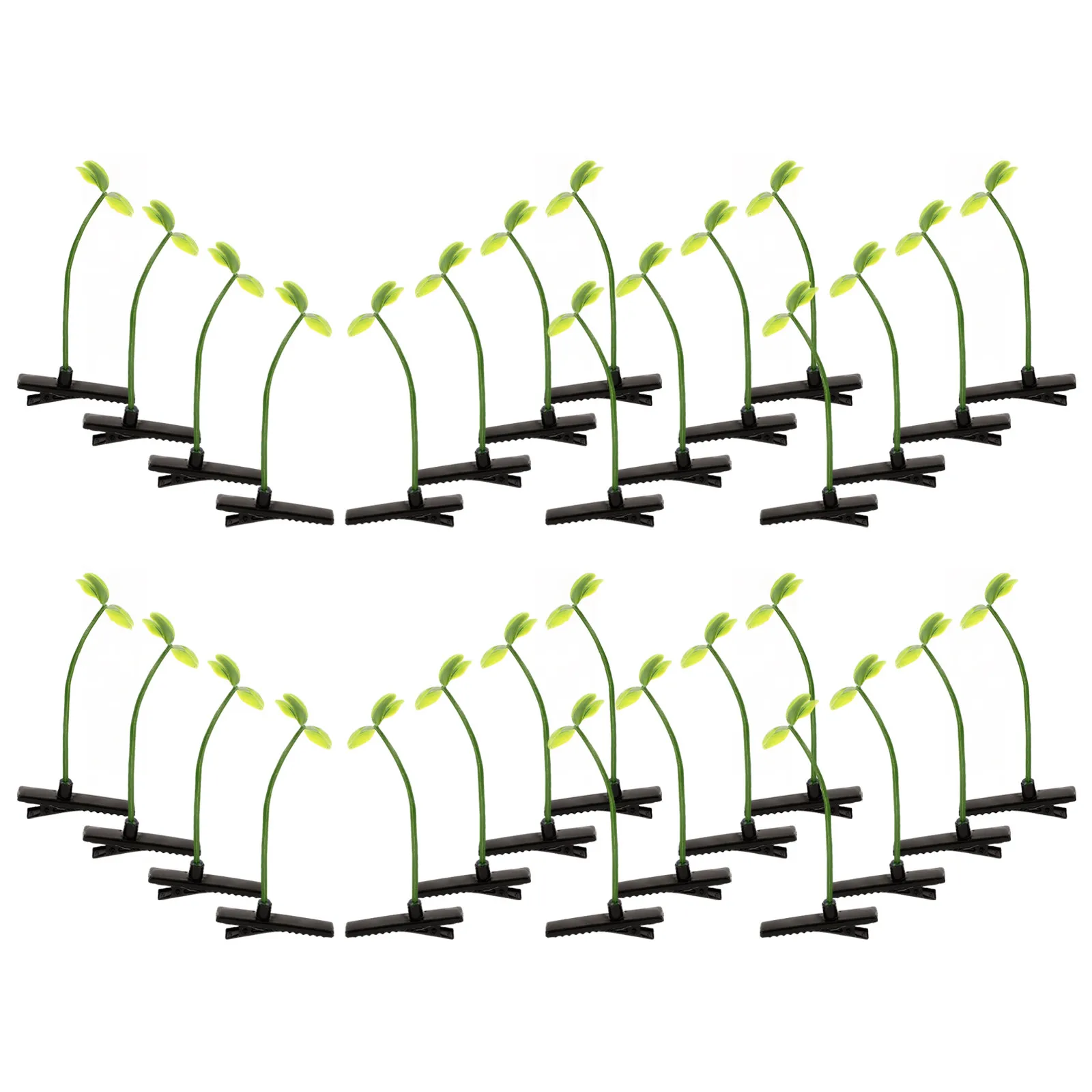 

40 шт. заколок для волос в форме клевера, маленькие милые заколки с растительным мотивом, аксессуары для девочек и детей, подарки на день рождения, стиль для повседневной носки