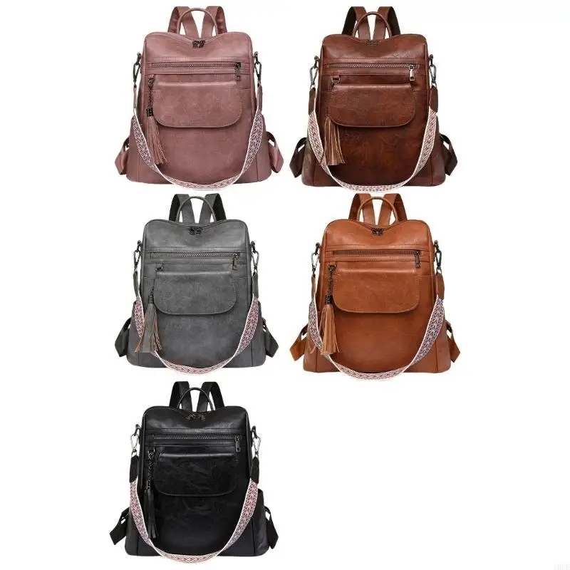 Versatile Women's Backpack With Tassels Detail for Work Shopping and Travel 
