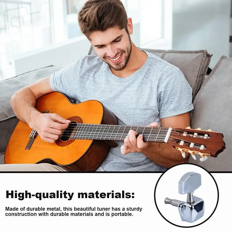 Electric Guitar Tuner Knobs Semi-Circular Button Design Electric Guitar Part Electric Guitar Parts Acoustic Guitar Pegs For