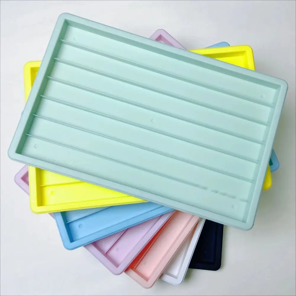 Dustproof PC Keycaps Storage Box Waterproof Stackable Keycaps Package Organizer Large Opening with Paper Dividers