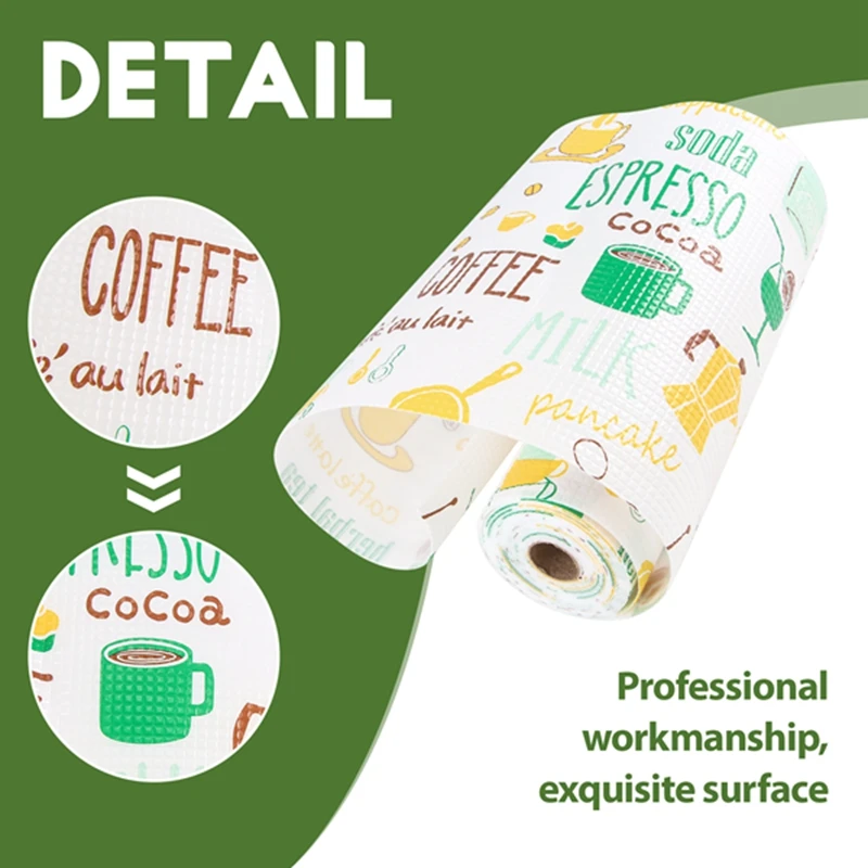 PTST Multi-Function Drawer Shelf Liner Foam Paper For Kitchen Cabinets,Refrigerator,Drawers,Cabinets(12 X 196Inch)