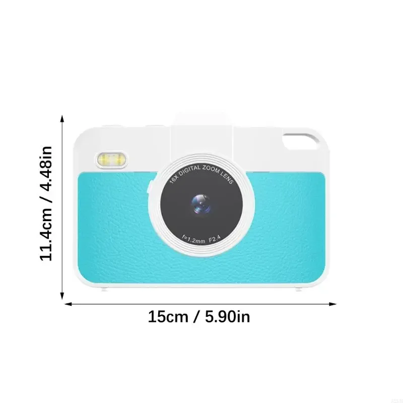 Kids Digital Camera 48MP 720P Video Recording 35 Cartoon Filters Hard Wearing Plan Easy to Use Regulates Holy being Tasks 15UB