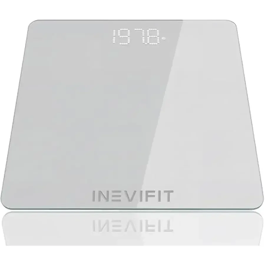 

INEVIFIT Premium Bathroom Scale, Highly Accurate Digital Bathroom Body Scale, Measures Weight up to 400 lbs. Includes Batteries