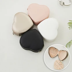Portable Mini Jewelry Organizer Display Travel Jewelry Zipper Box PU Leather Small Earrings Necklace Ring Jewellry Case