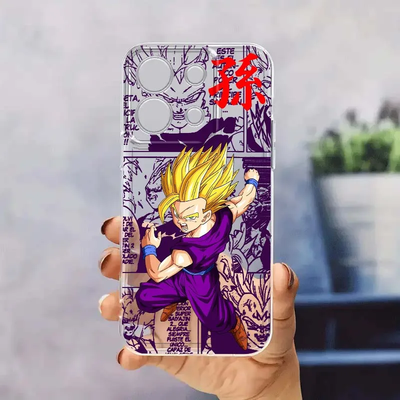 

Dragon Ball Son Gohan For Xiaomi Redmi 10 11 K30 K40 K50 K60 K70 Pro Prime Plus Ultra Zoom 5G TPU Transparent Phone Case