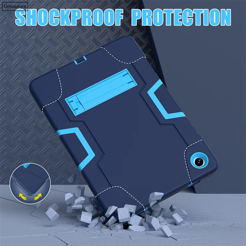 

For Samsung Tab A7 A8 A9 8.7" SM-X110 A11+ Plus 11 inch SM-X230 X210 T500 S6 Lite 10.4 Shockproof Tablet Case Stand Rugged Funda