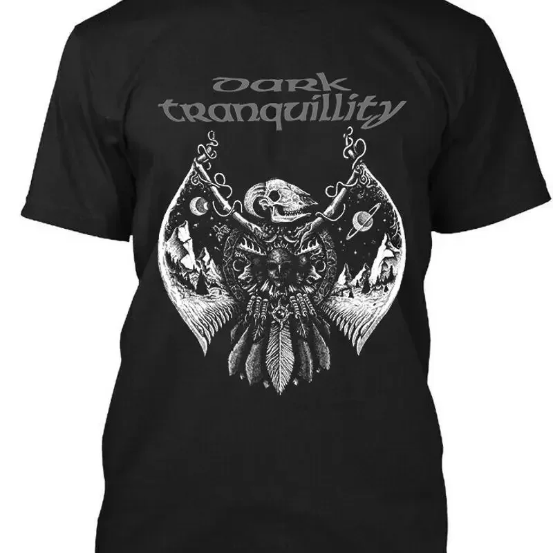 T-shirt noir rétro de musique suédoise Dark Tranquillity, taille S 5Xl