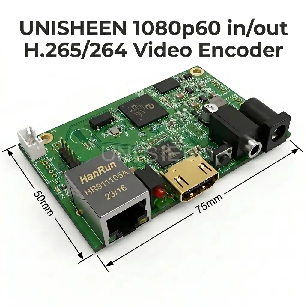 UNISHEEN HDMI to IP HD Video Mini Encoder System Integration 1080p H265 H264 IPTV SRT RTSP RTMPS UDP ONVIF
