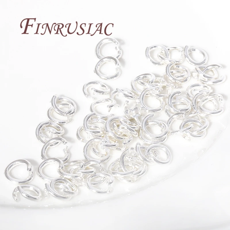 10-30 Teile/los 5,5/7,5mm Single Loop Offene Biegeringe 18K Gold Überzogene Spaltringe Anschlüsse Für Schmuck Machen, Findings Für DIY – Detail 13