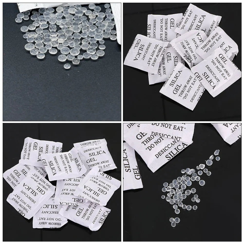 

100pcs Silica Gel Desiccant Bags for Jewelry Protection Moisture Absorber Earrings Ear Studs Dehumidifier Packets Humid Weather