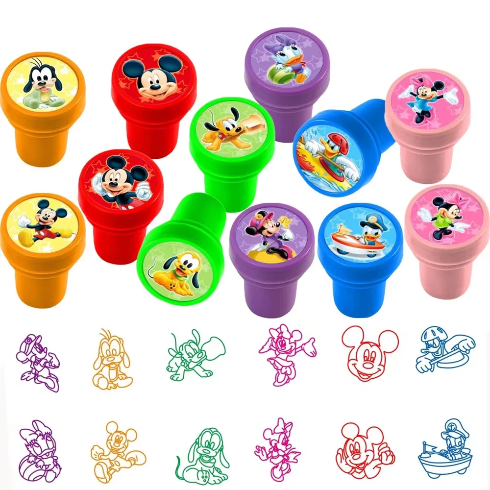 ميكي ميني ماوس هدايا الحفلات ختم Stamps ورقة نظارات الفصول الدراسية المكافآت جوائز لوازم الحفلات الزفاف عيد الميلاد تخزين