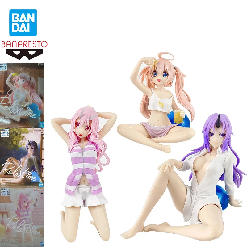 

In Stock Original Bandai Banpresto That Time I Got Reincarnated As A Slime Relax Time Milim Nava Shuna Shion Cute Collections