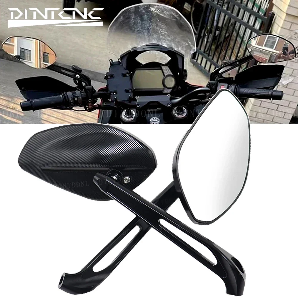Para DUCATI Multistrada V4 V2 Pikes Peak 950 1200 1260 Enduro espejo retrovisor lentes de cristal izquierdo derecho accesorios de motocicleta
