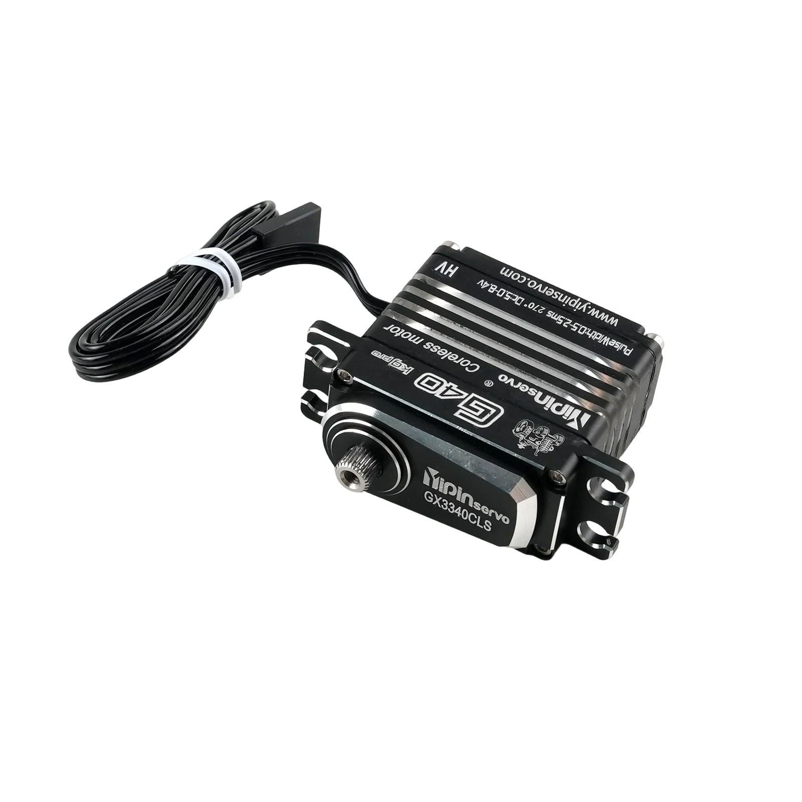 40KG 풀 메탈 디지털 서보 코어리스 모터 180/270도 제어 가능한 각도 서보 DIY 부품 RC 자동차 로봇 모델 장난감용